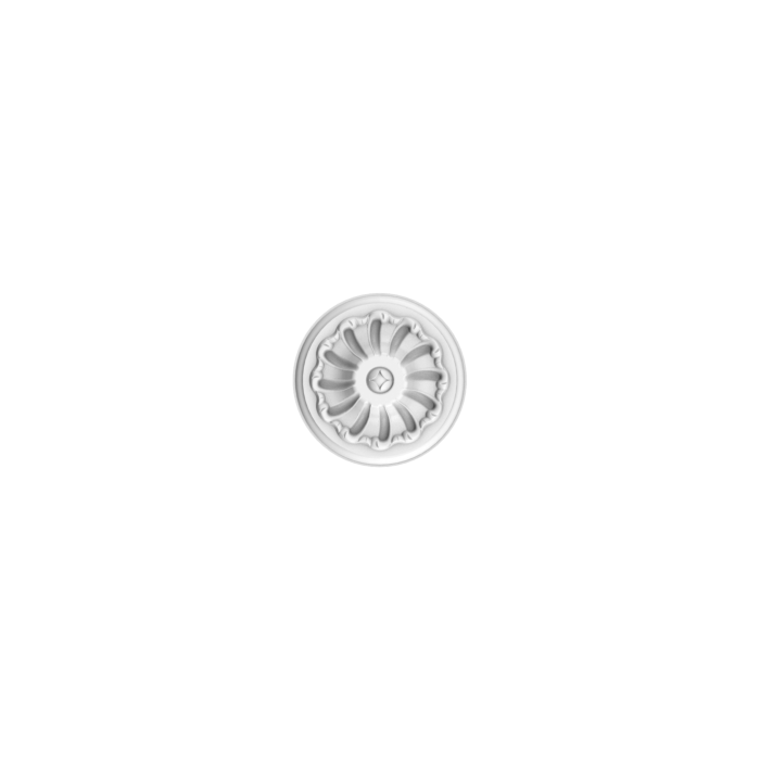 Very small ceiling rose. Can be used to hide cables