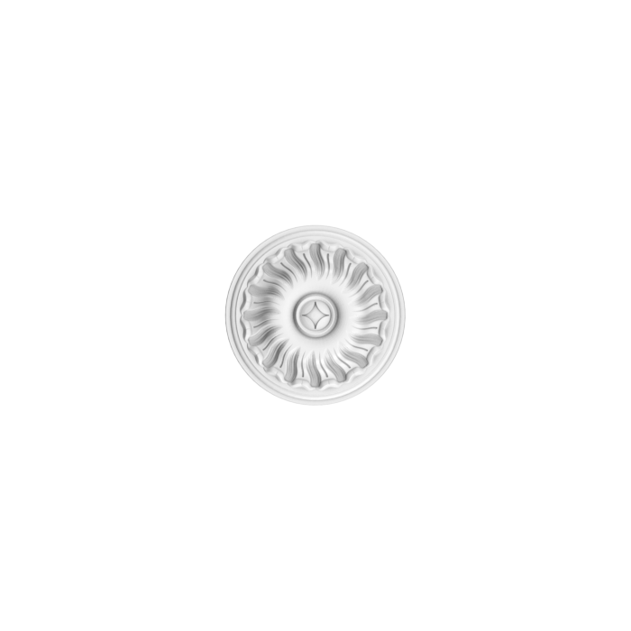 Small ceiling rose. Can be used to hide cables.