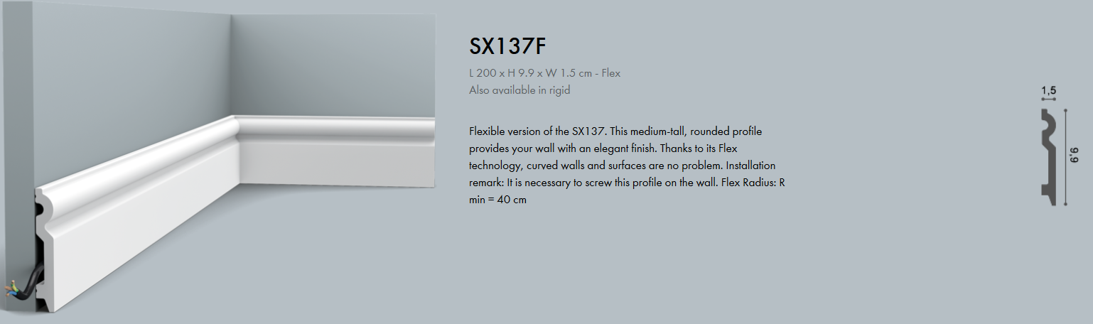 Archiprofiles www.archiprofiles.com.au Orac SX137 Flexible