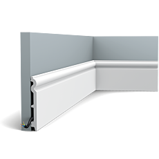                     Skip to the beginning of the images gallery         Flexible version of the SX138. This tall, rounded profile provides your wall with a classic finish. Thanks to its Flex technology, curved walls and surfaces are no problem. Installation remark: It is necessary to screw this profile on the wall. Flex Radius: R min = 40 cm